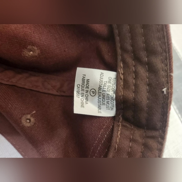 Kodiak 100 Leather Patch Est 1910 Hat Beige Brown Strapback Baseball Cap - Picture 7 of 9